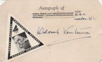 Dolores Ventura Australian Ragtime Pianist Antique Hand SIgned Card