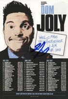 Dom Joly Trigger Happy TV 2011 Live Tour Hand Signed Theatre Flyer