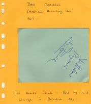 Don Cornell American Music Artist Hand Signed Autograph