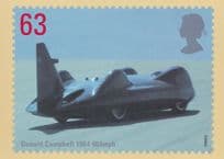 Donald Campbell Motor Racing Land Speed Record Limited Postcard