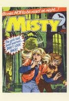 Dont Look Back Haunted Castle Misty Girls 1970s Comic Book Postcard