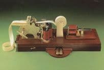 Doppelstift Telegrafenapparat Victorian German Telegraph Postcard