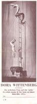 Dora Wittenberg German Circus Stunt Lady Antique Folding Postcard