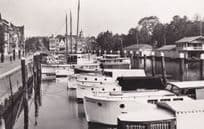 Dordrecht Nieuwe Haven Ship Bateaux Real Photo Dutch Postcard
