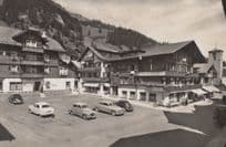 Dorfplatz Adelboden Switzerland Vintage Real Photo Postcard