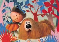 Dougal With Florence Magic Roundabout BBC TV Show 1970s Postcard