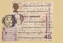 Downpatrick Spiritual Irish Latin Text FDC Postcard