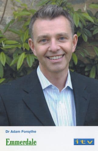 Dr Adam Forsythe Emmerdale Cast Card Photo