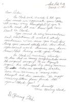 Dr Barney Clark Heart Surgery Medical History Hand Signed Letter