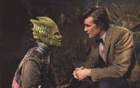 Dr Doctor Who & Alaya The Hungry Earth Silurians TV Show Postcard
