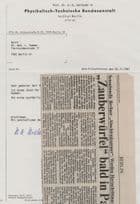 Dr Hans Dieter Hahlbohm German Magnetism Professor Hand Signed Letter