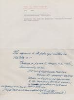Dr Harry Goldblatt Historic Blood Pressure Pathologist Signed Letter