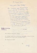 Dr Heinrich Meng German Physician Psychoanalyst 2x Hand Signed Letters