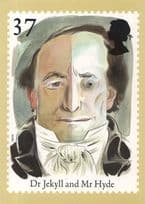 Dr Jekyll & Mr Hyde of Book RMPQ Stamp Rare Postcard