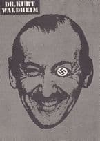 Dr Kurt Waldheim Austria President Comic Postcard