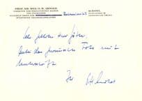 Dr OH Arnold Essen Germany Doctor Psychotropic Drugs Signed Letter