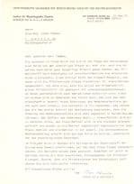 Dr Peter Karlson German Chemist Pheomone Hand Signed Letter