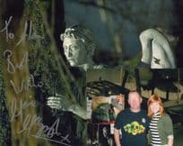 Dr Who Weeping Angel RARE Unidentified Actress Hand Signed & COA 2x PHOTO s