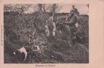 Drawing On Grouse The Wrench Series Animal Hunting Old EX Postcard