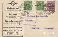 Dresden Calmonal Tannyl Ureabromin Sedativum Epilepsie Gehe & Co 1923 Swiss Postcard