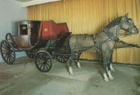 Dressed Chariot Coach Dodington Avon Carriage Museum Postcard