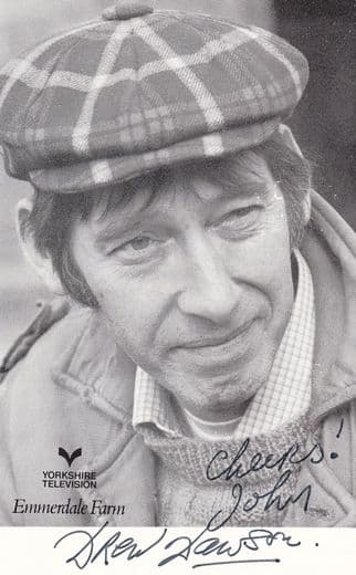 Drew Dawson Emmerdale Farm Hand Signed Cast Card Photo