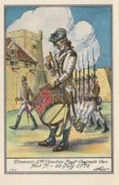 Drummer 2nd Canadian Regiment Fort Tilbury Uniform Postcard