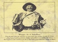 Drunk Man Happy As A Sandboy Alcoholic Drink Postcard