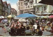 Dubonnet Advertising Umbrellas Buttermark Canterbury Kent Postcard