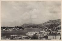 Dubrovnik Croatia Aerial Real Photo Postcard