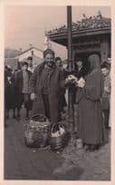 Dubrovnik Street Scene Fashion Baskets Croatia Old Photo Postcard