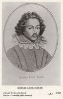 Dudley Lord North Politician Portrait Painting Postcard