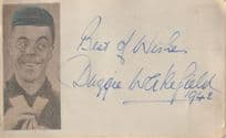 Duggie Wakefield WW2 Music Hall Comedian Hand Signed Autograph