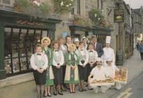 Duke Of Rutland Old Bakers Bakery Bakewell Puddings Staff Postcard