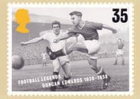 Duncan Edwards of Manchester United Limited Edition Football Postcard