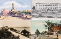 Durban Post Office Balmoral Hotel Club Bay 4x South Africa RPC Postcard s