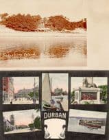 Durban Salisbury Island & Greetings 2x South Africa Old Postcard s