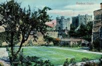 Durham Castle Tennis Courts Old Postcard