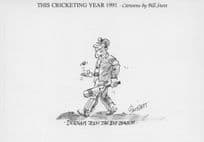 Durham Cricket Club Joins Big League 1991 Comic Humour Postcard