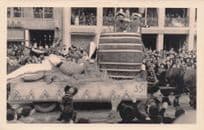 Dusseldorf Carnival Street Parade Germany 1954 Antique Postcard