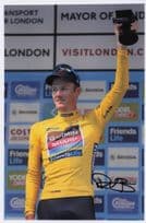 Dylan Van Baarle Dutch Cyclist 2014 Tour De Britain 12x8 Hand Signed Photo