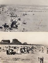 Dymchurch Building A Sandcastle Real Photo 2x Old Postcard