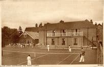 Eastbourne Tennis Courts Sussex Vintage Rare Postcard