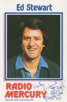 Ed Stewart The Late Great DJ Radio Mercury Hand Signed Photo