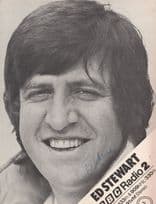 Ed Stewart Vintage BBC Radio2 DJ Large Signed Picture