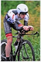 Eddie Dunbar Irish Cyclist Cycling Champion 12x8 Hand Signed Photo