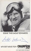 Eddie The Eagle Edwards GB Olympic Ski Jumper Hand Signed Photo