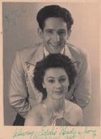 Eddy Eddie Ready & Joy Musical Theatre Duo Nottingham Hand Signed Photo