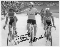 Eddy Merckx Raymond Poulidor Tour De France MULTI 10x8 Hand Signed Photo