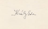 Ede Kiraly Hungarian Figure Skater Hand Signed Autograph Card